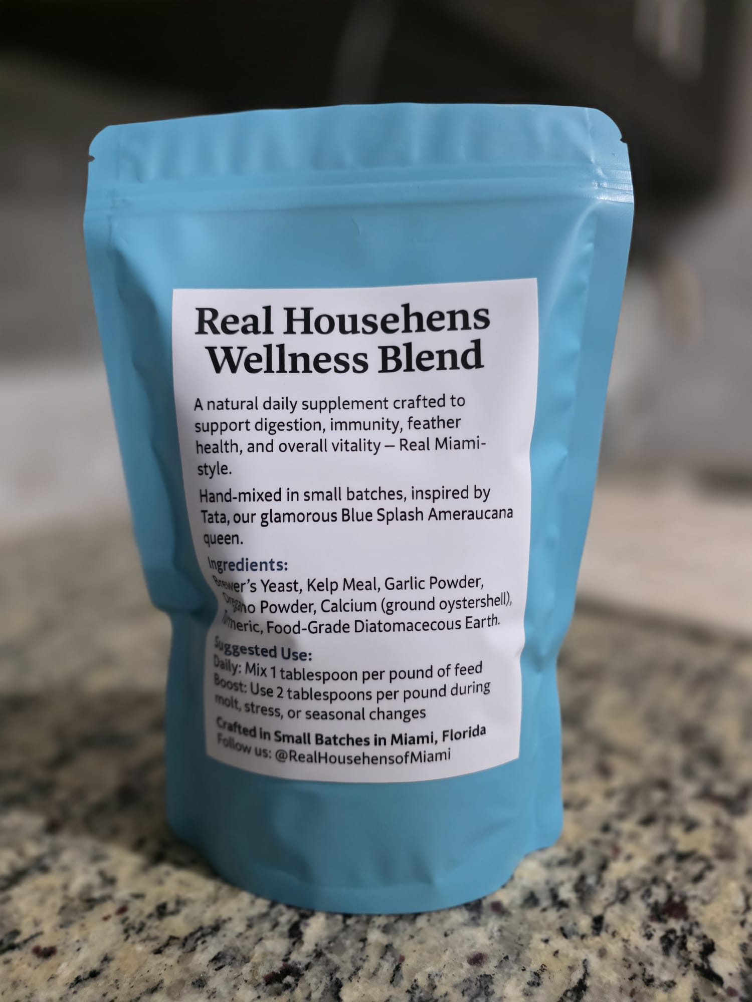 Real Househens Wellness Blend – Premium Herbal Supplement for Backyard Chickens
